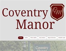 Tablet Screenshot of coventrymanor.org